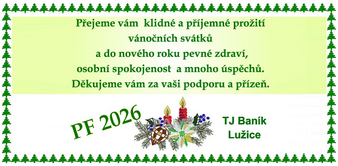 Fotbalový klub TJ Baník Lužice Vás srdečně vítá na svých oficiálních webových stránkách!